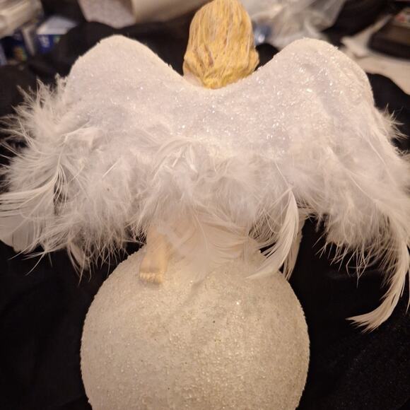 Simply Shabby Chic Christmas Angel 9" Tree Topper Blonde Angel - Picture 4 of 6